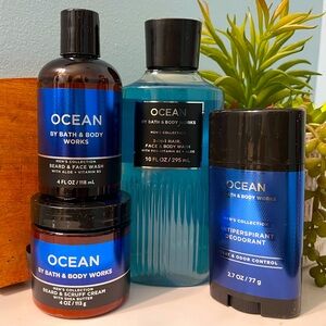 New Men’s Bath & Body Works Ocean Face & Body Care Gift Set
